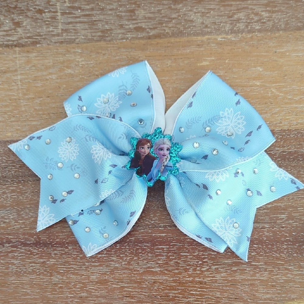Frozen Big Blue Hair Bow